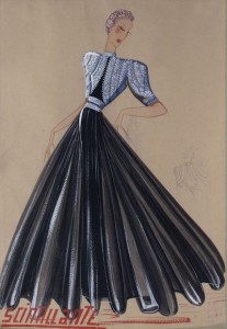 « Scintillante », robe, été 1939 Tulle, crêpe broderies de paillettes Collection Palais Galliera © Katerina Jebb, 2014
